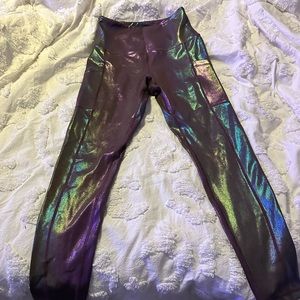 Love Her mermaid crop pocket leggings Medium